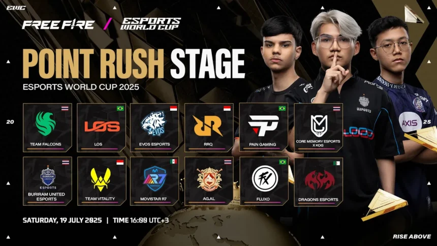 Free Fire World Cup 2025: Point Rush Takes Place Today!
